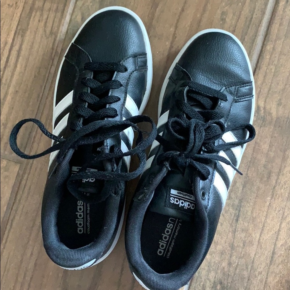 Black adidas shoes